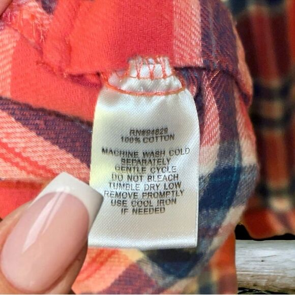 Derek Heart Plaid Flannel Appliqué Michigan Mitten Women’s Size Size Medium EUC - Picture 7 of 16